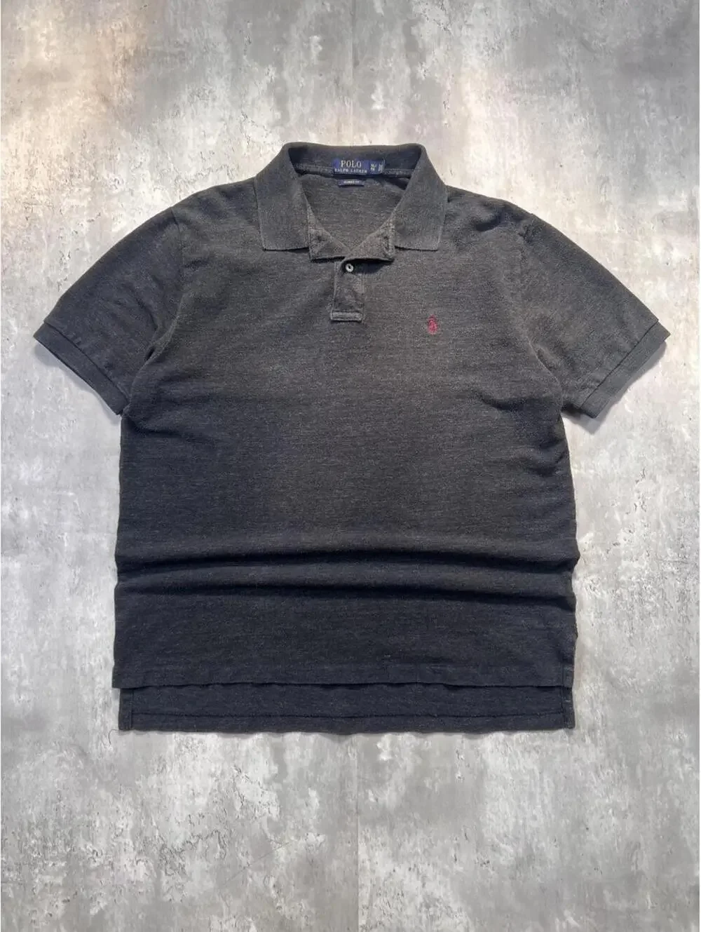 Polo Ralph Lauren Charcoal Polo Shirt Red Pony Classic Fit